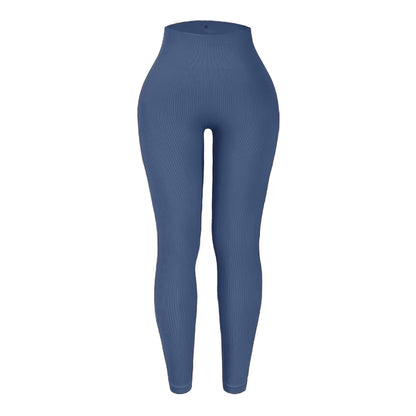 Lilly's Solid Thread Seamless Knit Yoga Pants