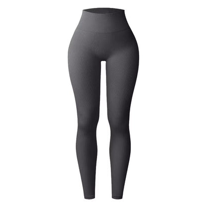 Lilly's Solid Thread Seamless Knit Yoga Pants